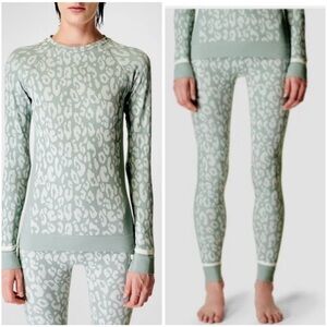 Sweaty Betty Base Layer Leggings NWT M & Women's Jacquard Base Top M